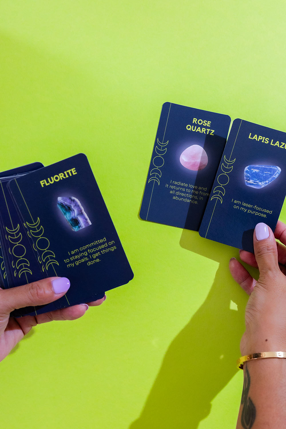Affirmation cards - Crystals